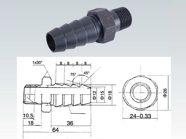 CW6163B Hose Connector->>Metal hose fittings,nylon pipe joint